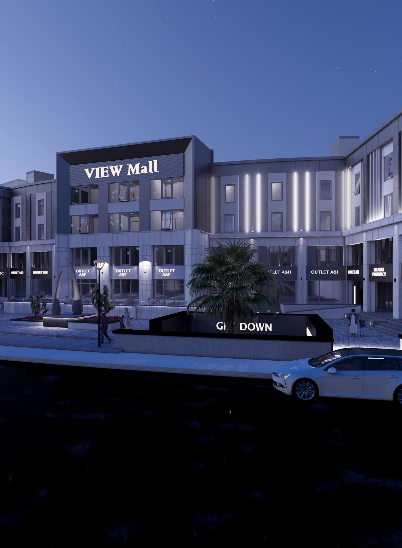 View Mall at night